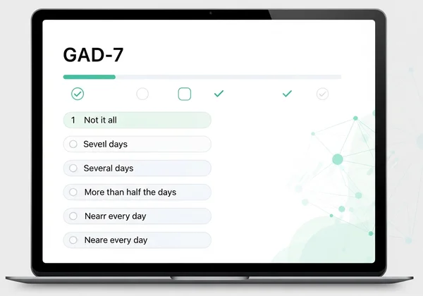 Digital representation of the GAD-7 anxiety assessment