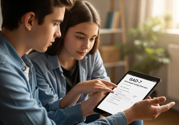 不安サポートツールを求める10代の様子