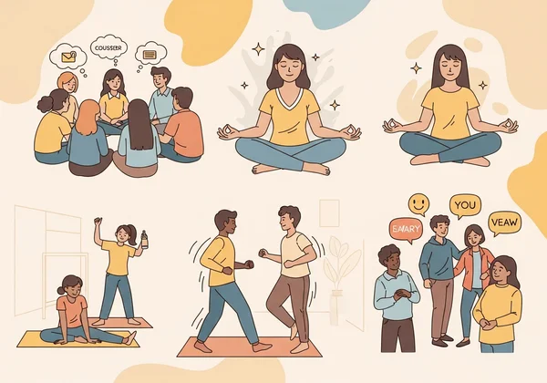 People seeking anxiety support and self-care