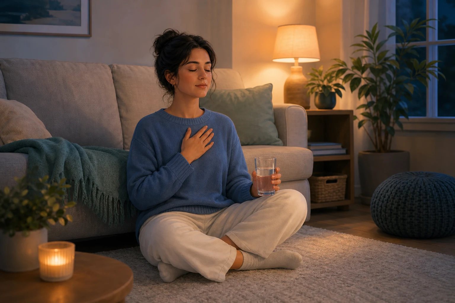 Grounding during anxiety