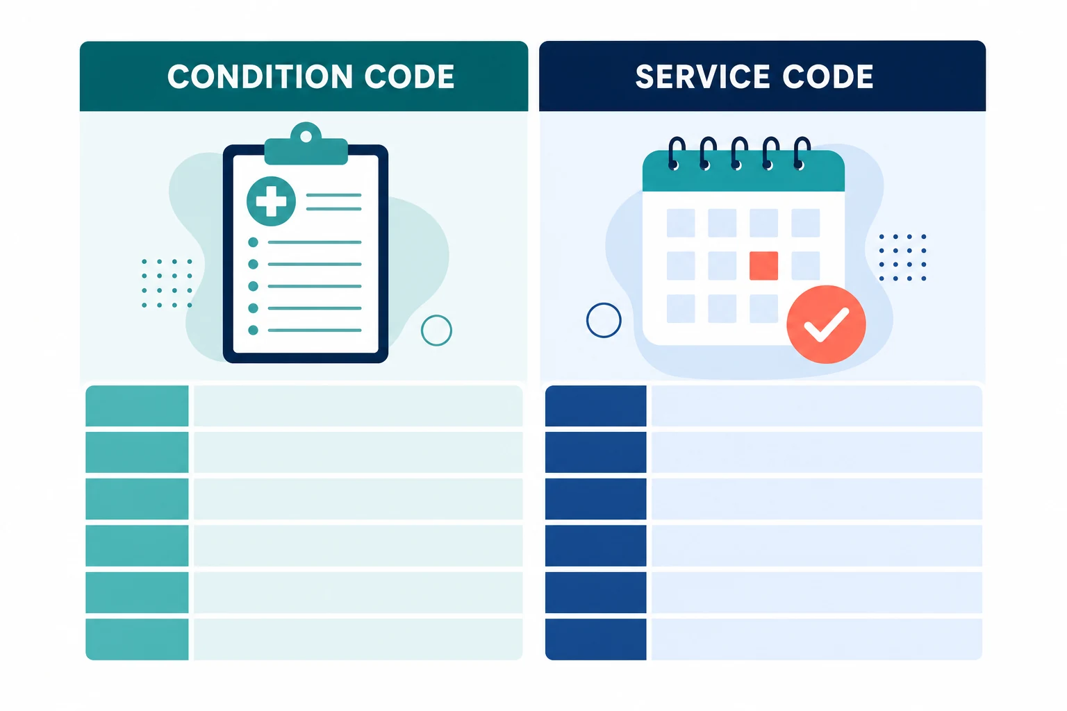 Two-column code comparison