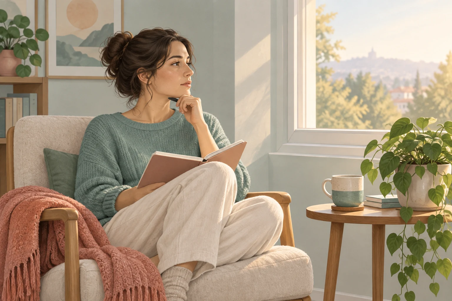 Calm anxiety reflection